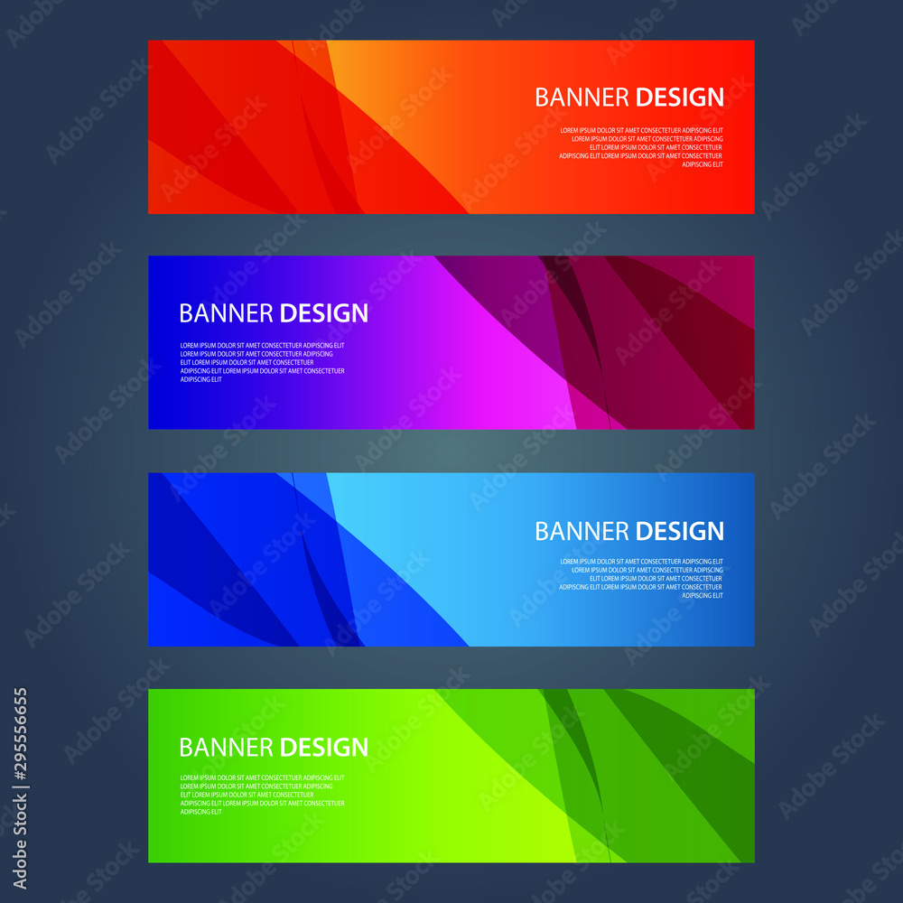 Fototapeta premium Vector Abstract design banner web template