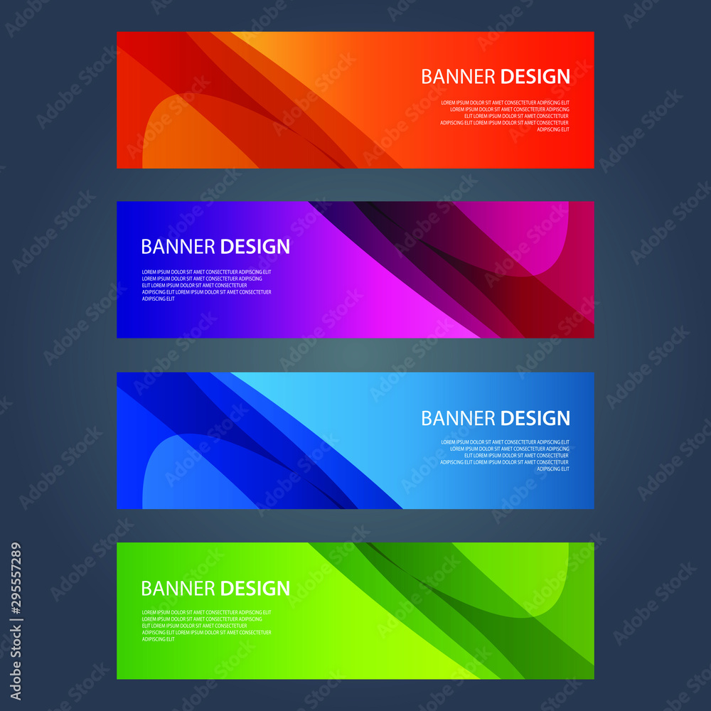 Fototapeta premium Vector Abstract design banner web template