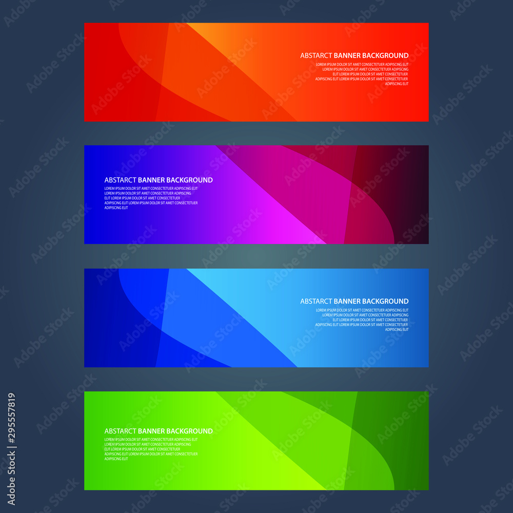 Vector Abstract design banner web template Vector Abstract design banner web template