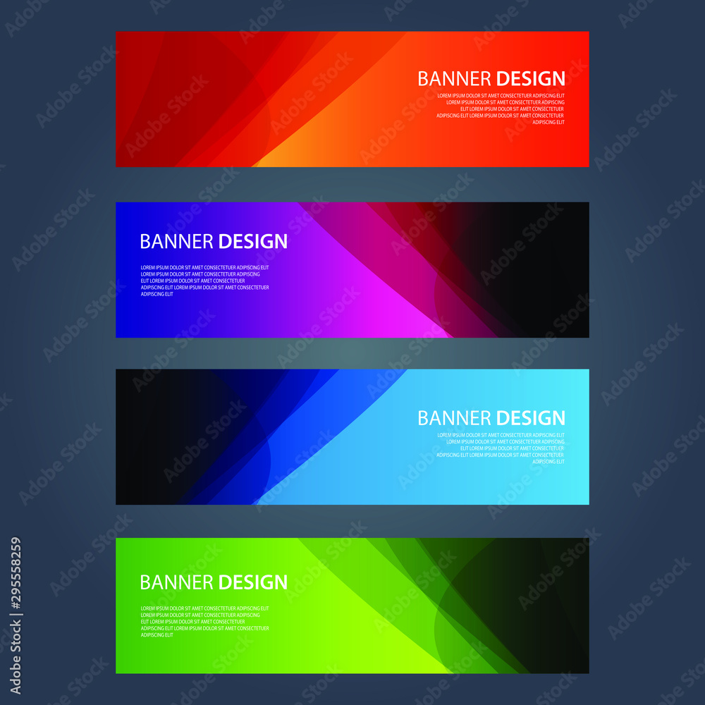 Vector Abstract design banner web template Vector Abstract design banner web template
