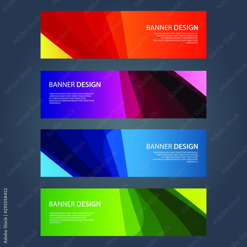 Fototapeta premium Vector Abstract design banner web template