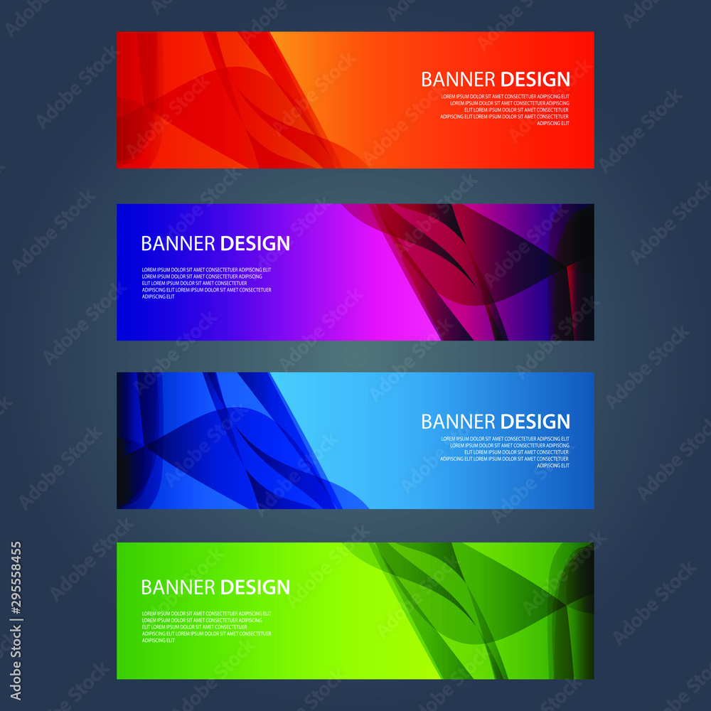 Fototapeta premium Vector Abstract design banner web template