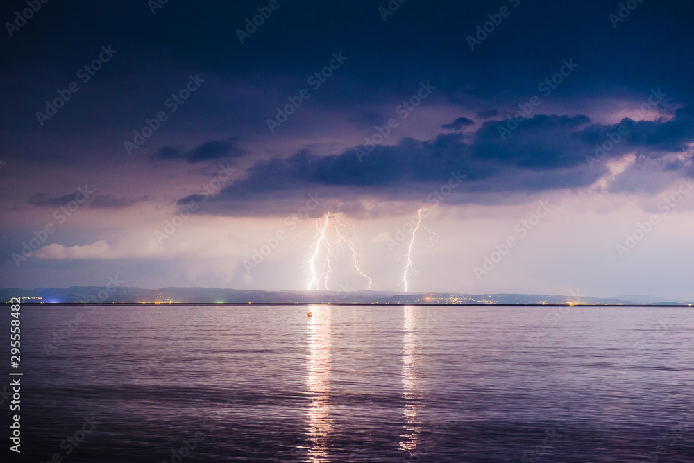 Thunder over the sea
