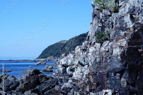 秋の天草海岸の風景