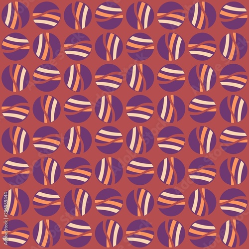 Abstract hand-drawn repeating shapes. Vector seamless pattern design.