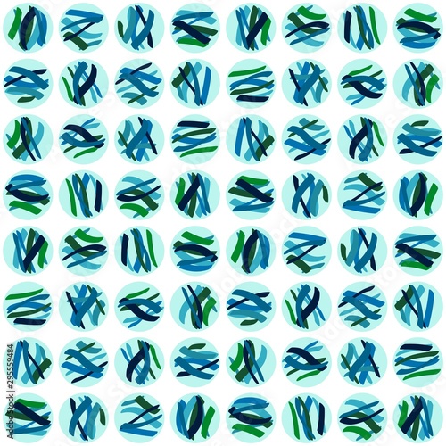 Abstract hand-drawn repeating shapes. Vector seamless pattern design.