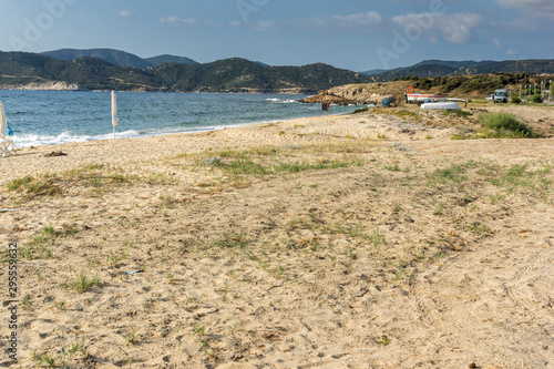 Seascape with Valti Beach at Sithonia peninsula, Chalkidiki, Greece photo