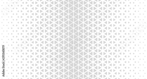 Vector Halftone abstract background. Monochrome triangle polygonal texture.