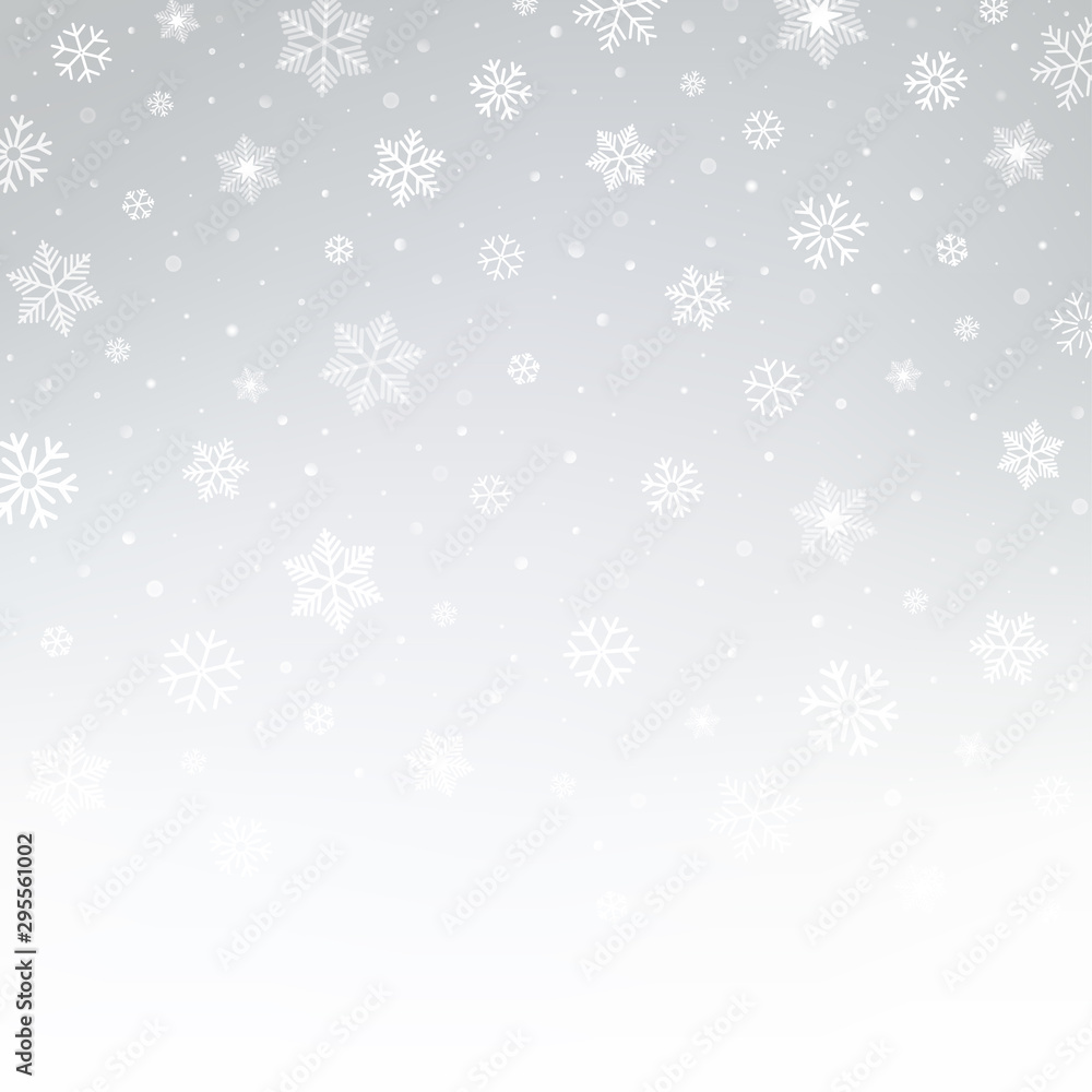 Silver and white pattern with snowflakes. Christmas vector abstract background. Silver and white pattern with snowflakes. Christmas vector abstract background.