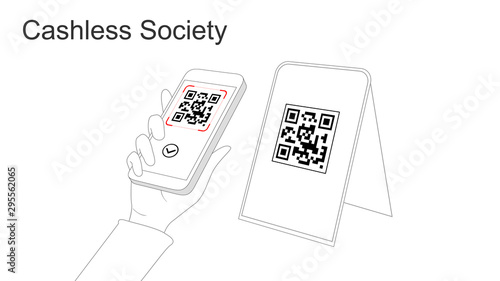 Cashless society and digital payments (QR Code)