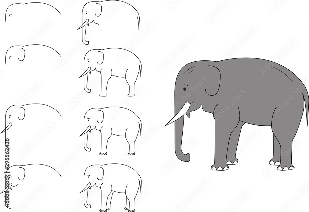 elephant silhouette graphics disign Illustration elephant silhouette graphics disign Illustration