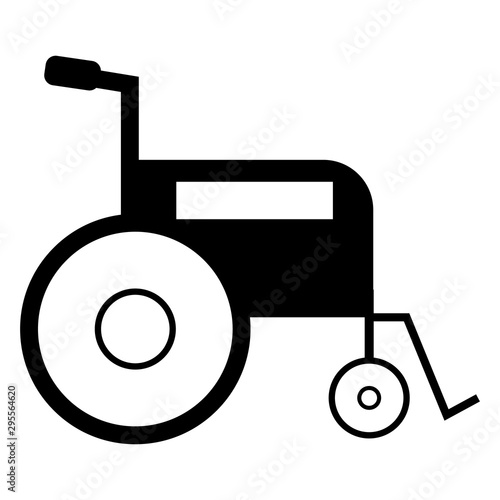 wheelchair for disabled icon on white background. flat style. wheelchair logo. Wheel chair medical pensioners care symbol. wheelchair sign.