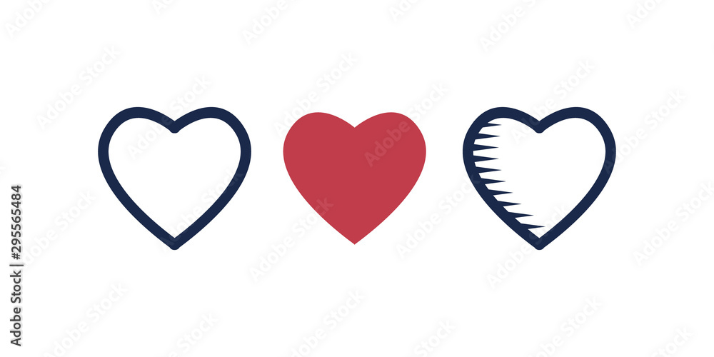 Heart line for your web site icon logo Heart line for your web site icon logo