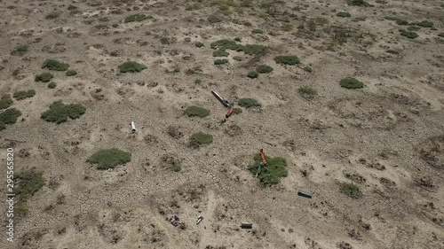 Missile Crash Site Aerial View 2 photo