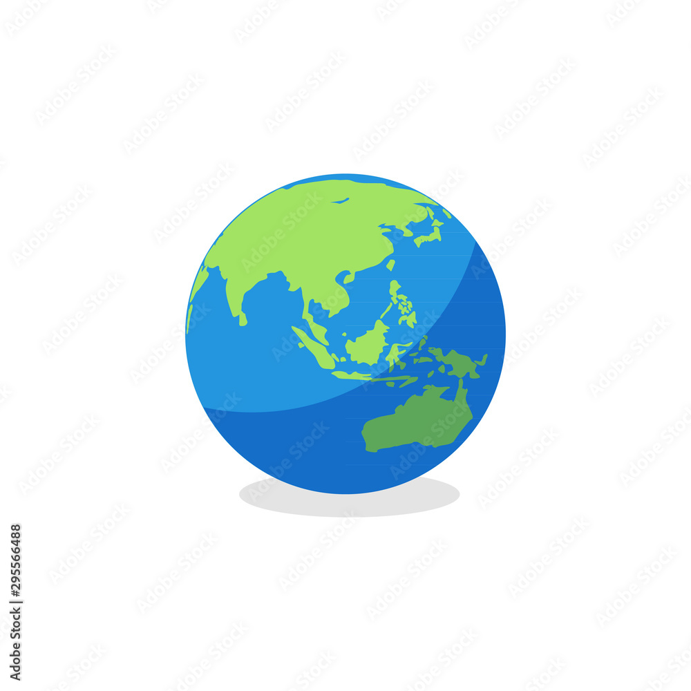 Planet Earth icon symbol .Earth globe for your website design