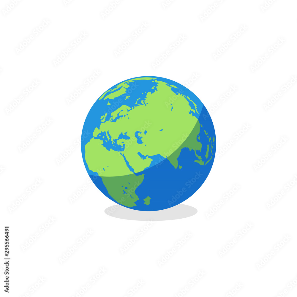 Planet Earth Icon. Earth globe for your website design
