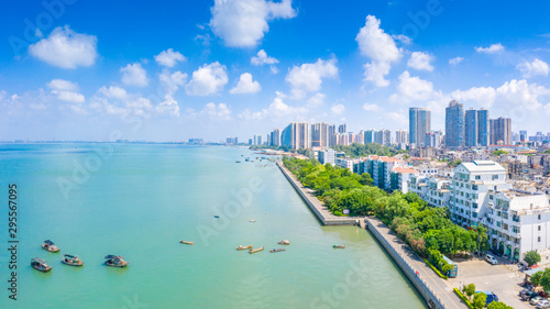 Coastal cityscape of Guangxi  China