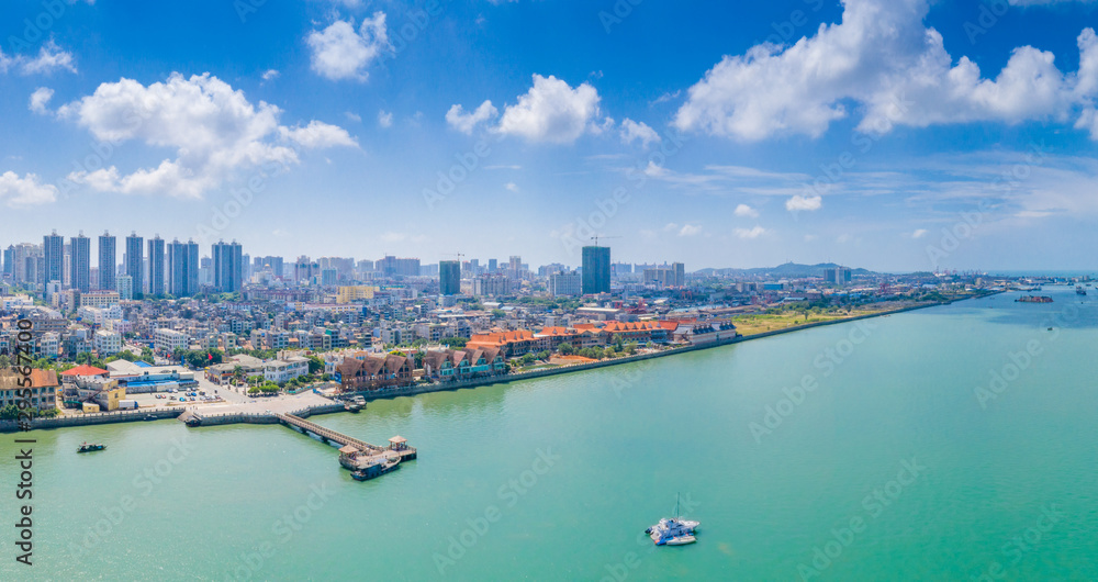 Coastal and dock scenery in Beihai City, Guangxi