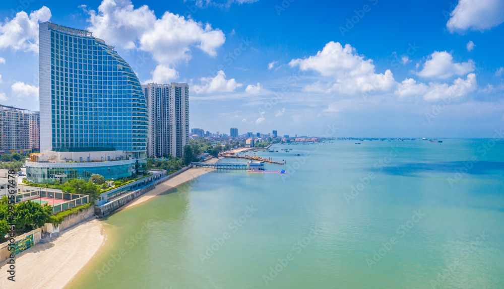 Coastal cityscape of Guangxi, China Coastal cityscape of Guangxi, China