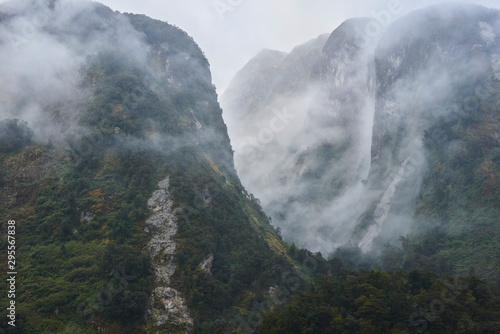 Misty Mountains in Beautiful New Zealand