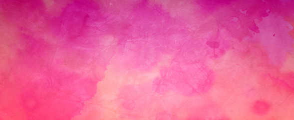 Fotobehang Roze Roze en perzik aquarel textuur  © Arlenta Apostrophe