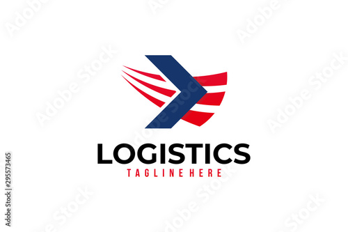 logistics logo icon vector isolated