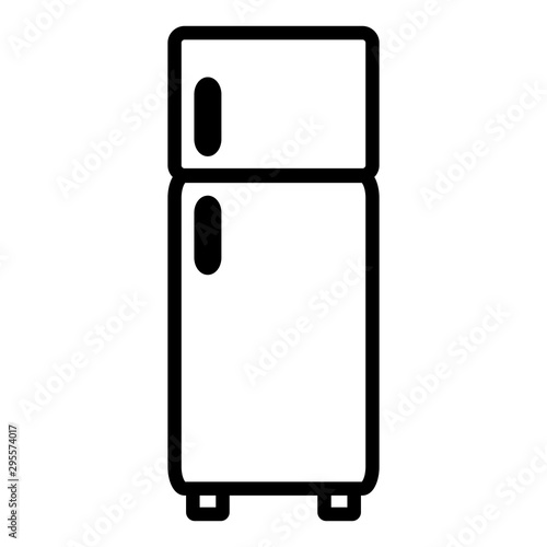 Refrigerator Icon Vector Design Template