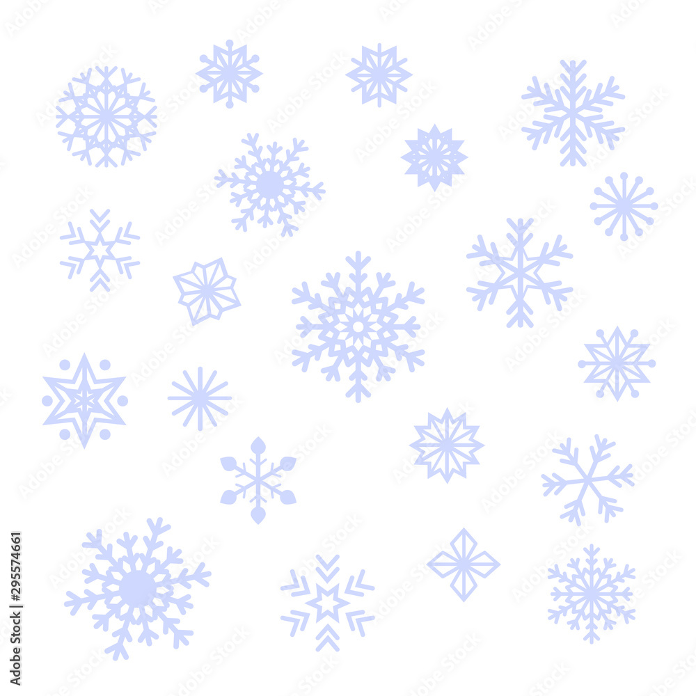 snowflakes vector set snowflakes vector set