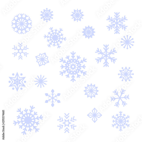 snowflakes vector set