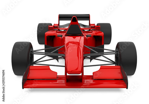 Fotografija Red Formula One Race Car Isolated