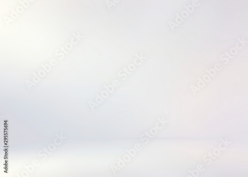 Bright shiny 3d room background. Light silver blurry texture. Defocused empty space template. Blank simple illustration.