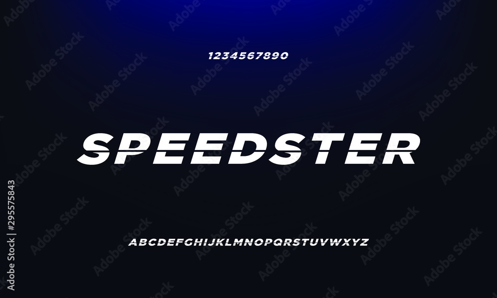 Fototapeta premium modern bold sans serif vector font