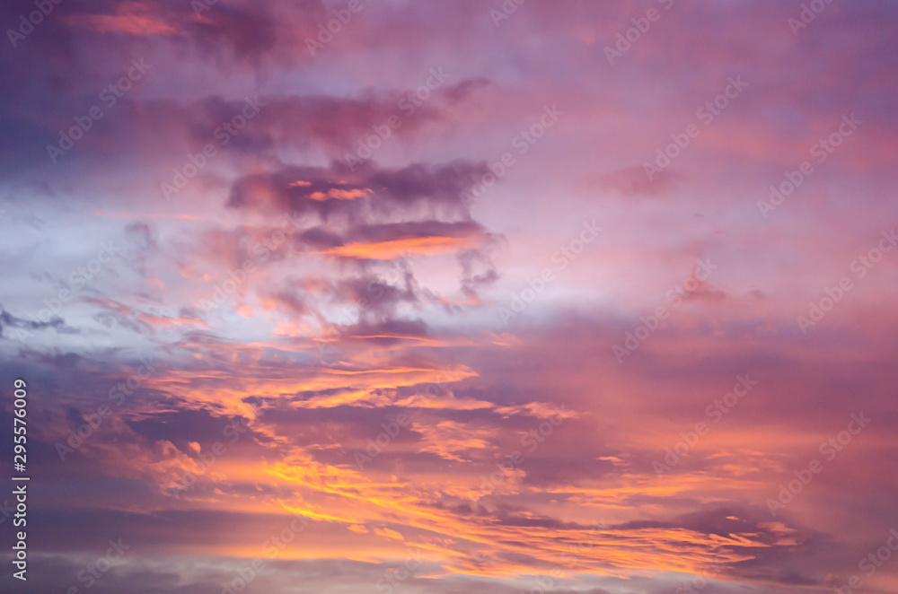 Purple Sunset Clouds
