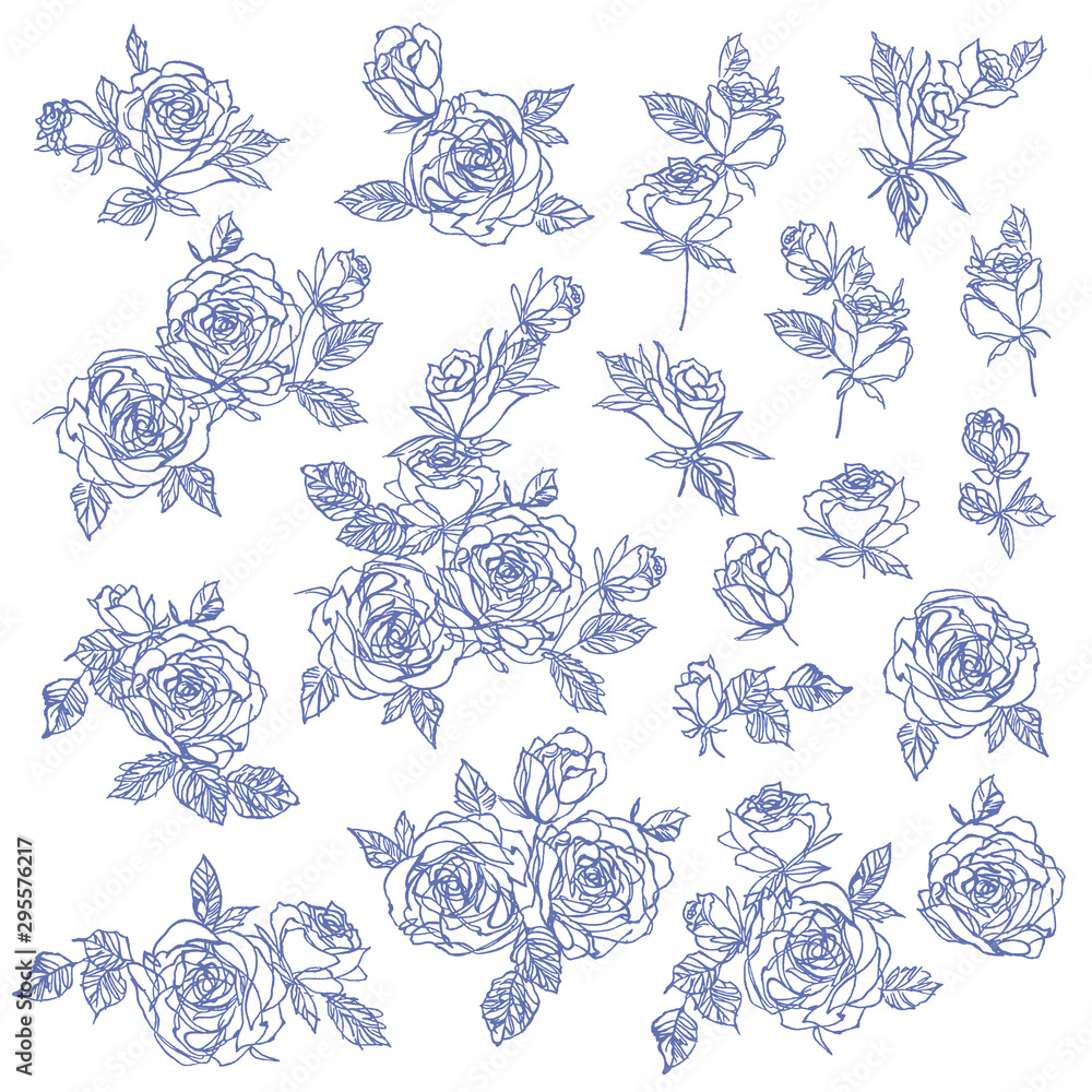 Flower seamless pattern material abstract beautifully