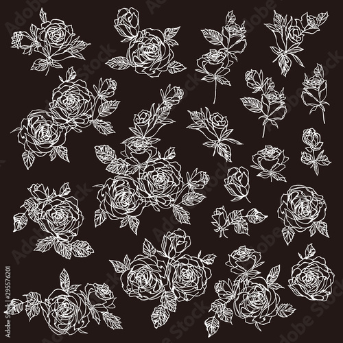 Flower seamless pattern material abstract beautifully