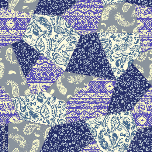 Beautiful chintz design patchwork pattern material,