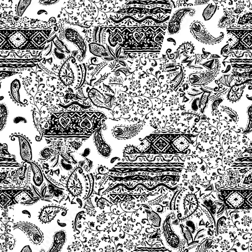 Beautiful chintz design patchwork pattern material,