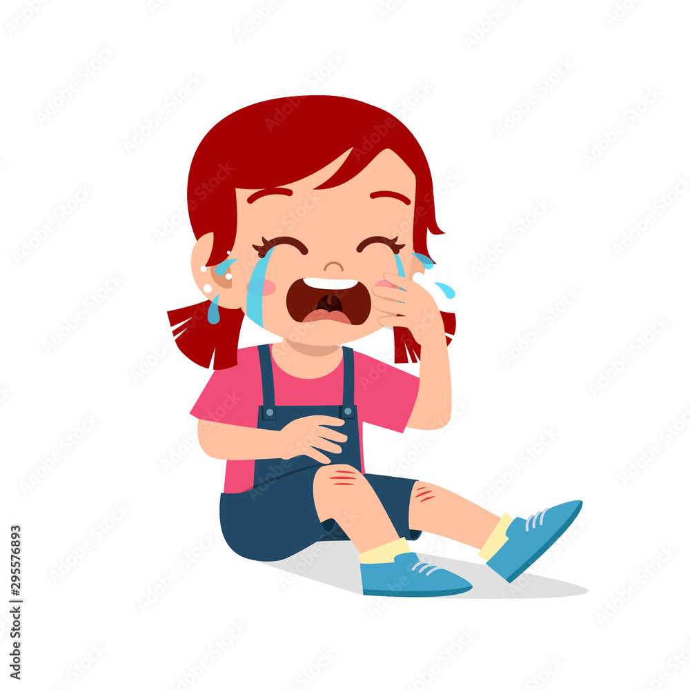 sad cry cute kid girl knee hurt bleed sad cry cute kid girl knee hurt bleed