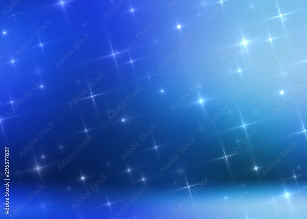 Chirstmas miracle abstract 3d background. Magical stars pattern. Blue defocused room template. Amazing illustration. Fairy tale night illumination. Chirstmas miracle abstract 3d background. Magical stars pattern. Blue defocused room template. Amazing illustration. Fairy tale night illumination.
