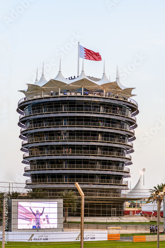 VIP Pavilion tower at Bahrain International Circuit, Sakhir, Manama, Bahrain