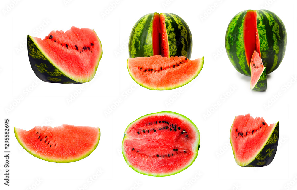 watermelon slices and seeds watermelon slices and seeds