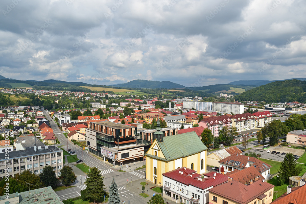View of Krynica Zdroj Bartfa in Poland