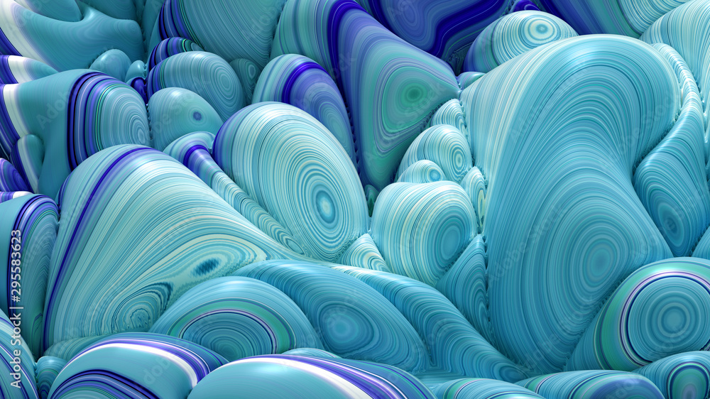 Obraz premium Soft, nice abstract background in bright colors. 3d illustration, 3d rendering.