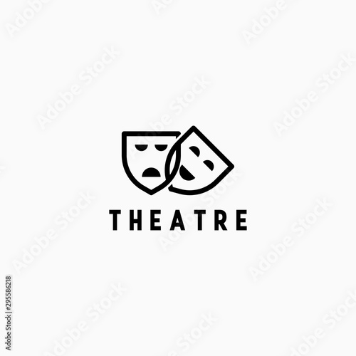 Theatre Logo Icon Design Template Vector