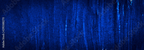 Saturated dark blue watercolor with unique uneven paint stains. Abstract indigo background for design, layouts and templates. © ss404045