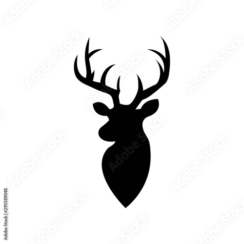 Deer ilustration logo vector template