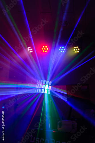 Lasershow in der Disco