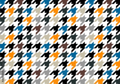 Canvas Print Seamless houndstooth pattern