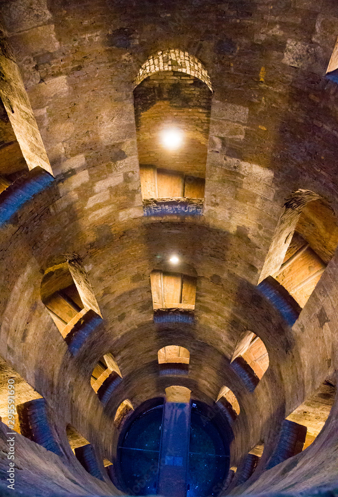 The St. Patrick's Well (16th century) in Orvieto, Umbria, central Italy.