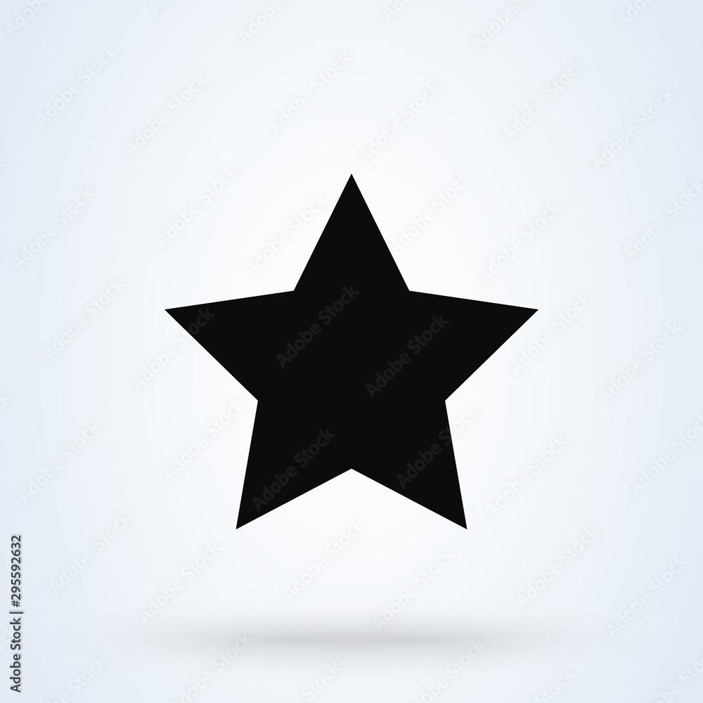 Clasic star Simple vector modern icon design illustration. Clasic star Simple vector modern icon design illustration.